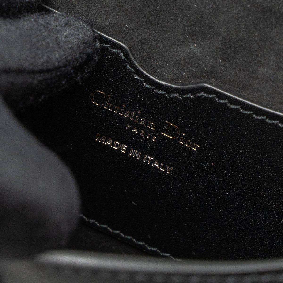 DIOR MEDIUM DIOR BOBBY BAG CALFSKIN BLACK GHW
