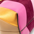 Fendi First Small Bag Striped Inlay Nappa/Suede Leather Multicolour GHW