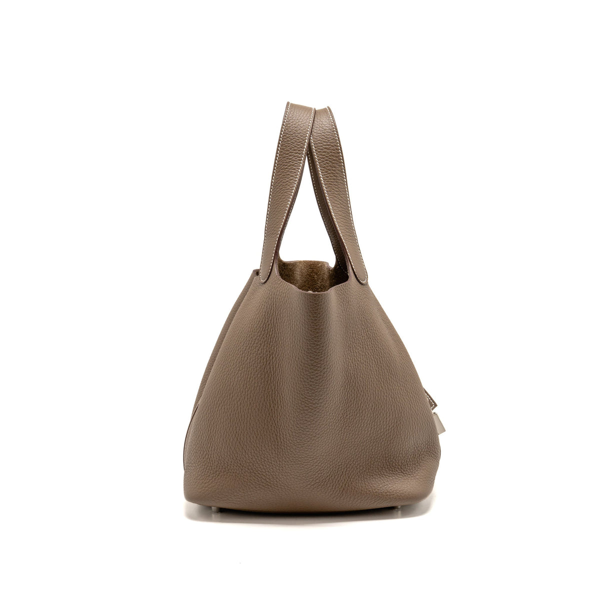 Hermes picotin 22 lock bag clemence etoupe SHW