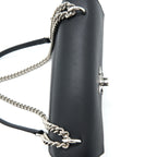 LOUIS VUITTON MYLOCKME SATCHEL CHAIN BAG CALFSKIN BLACK SHW