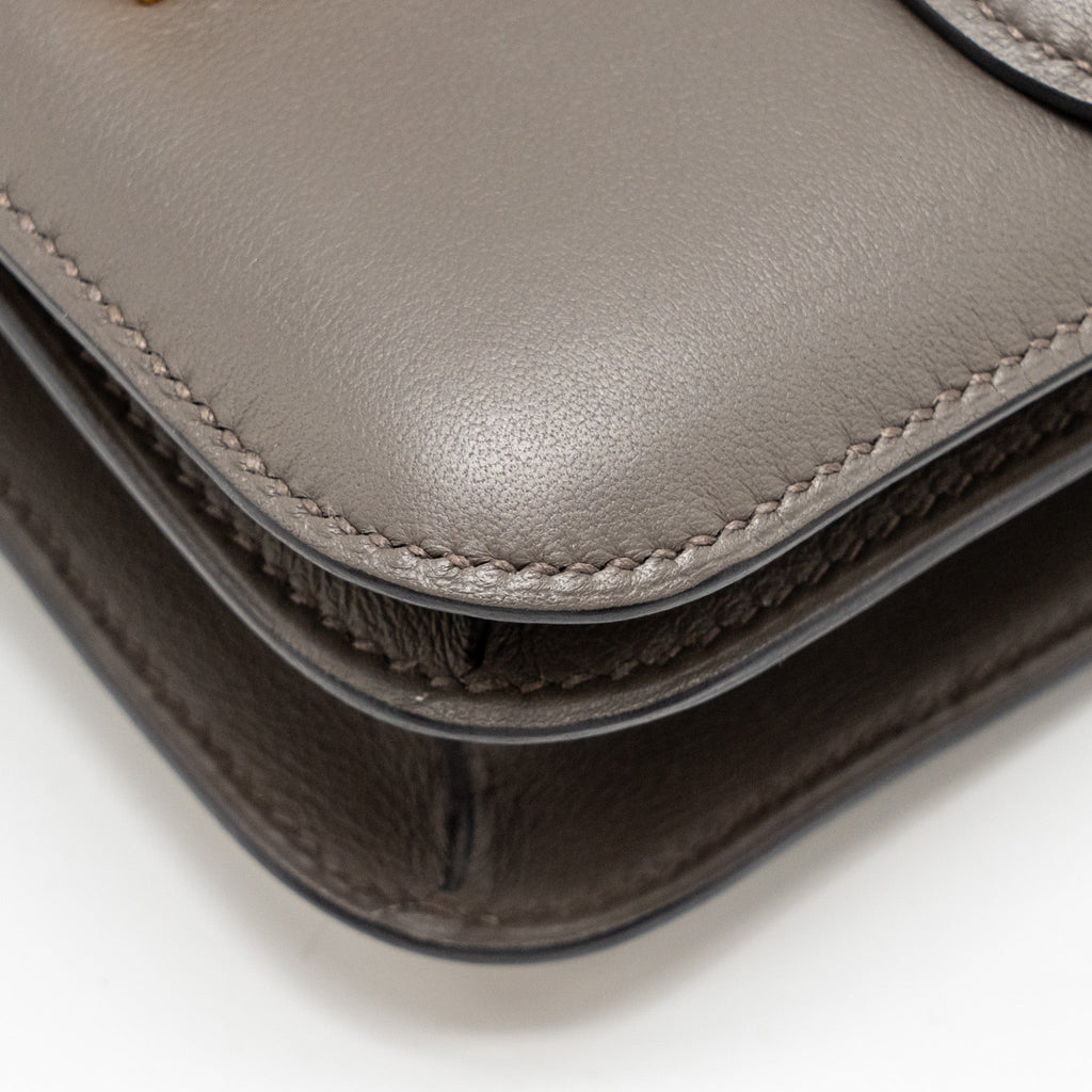 Hermes Mini Constance Swift 8F Gris Etain RGHW