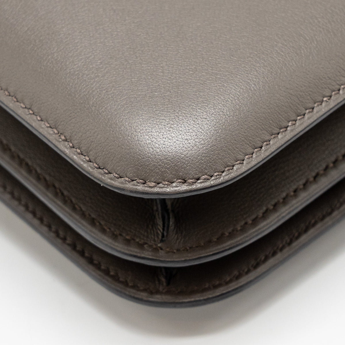 Hermes Mini Constance Swift 8F Gris Etain RGHW