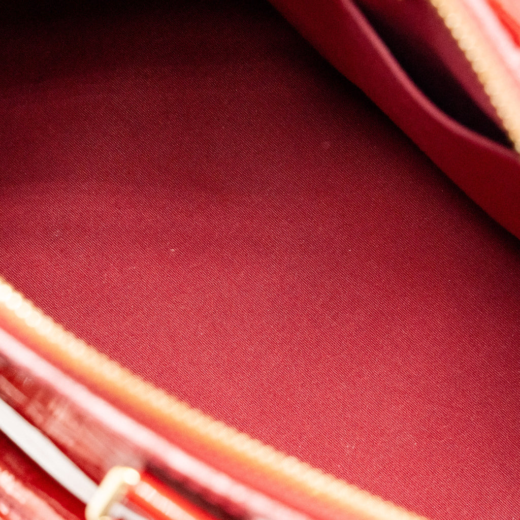 Louis Vuitton Alma PM Monogram Vernis Patent Red GHW