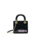 DIOR MINI LADY DIOR LIMITED EDITION BLACK LGHW