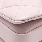 Chanel top handle trendy cc flap bag lambskin light pink LGHW