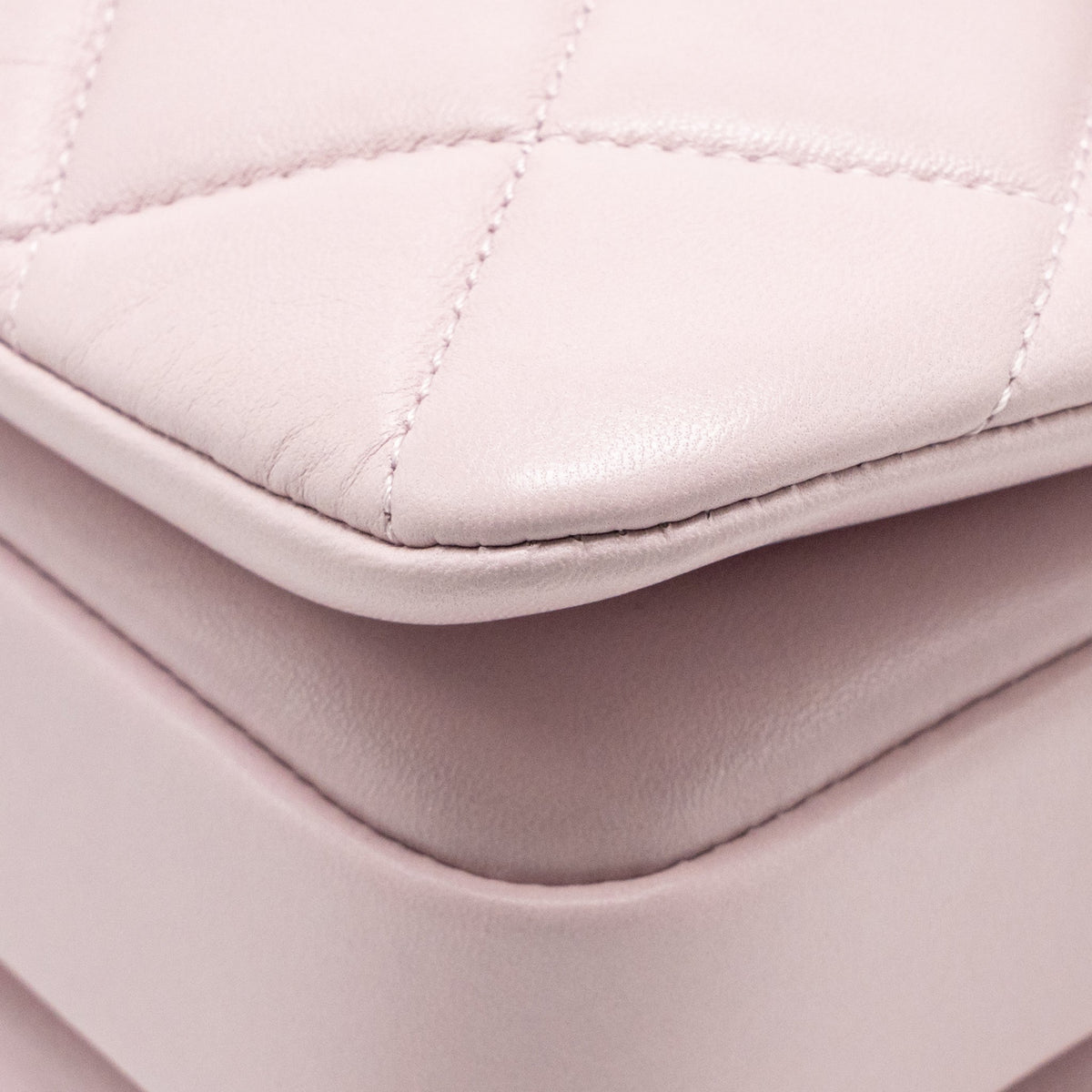 Chanel top handle trendy cc flap bag lambskin light pink LGHW