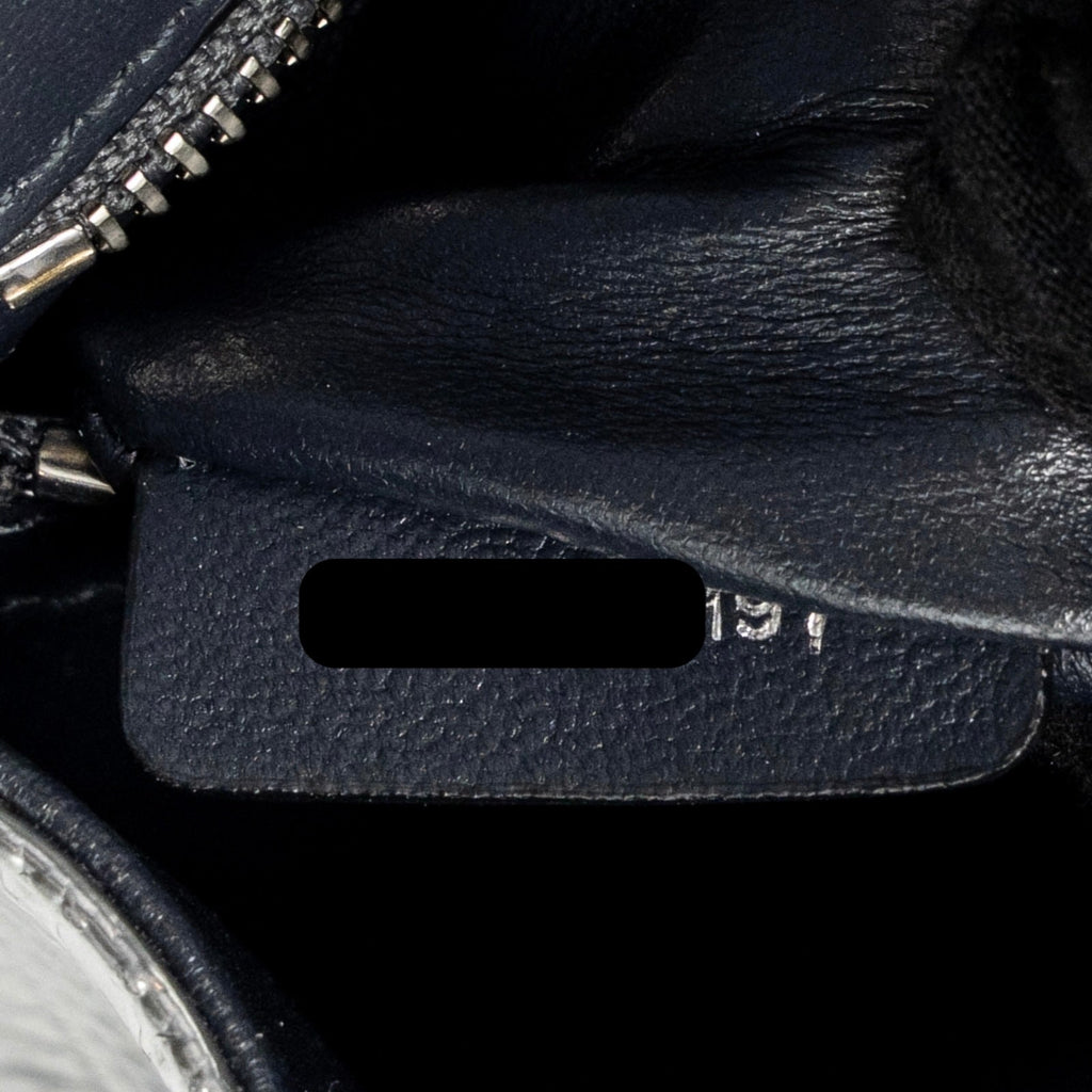 DIOR DIORAMA FLAP BAG PATENT MICRO-CANNAGE LEATHER METALLIC SILVER SHW