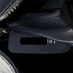 DIOR DIORAMA FLAP BAG PATENT MICRO-CANNAGE LEATHER METALLIC SILVER SHW