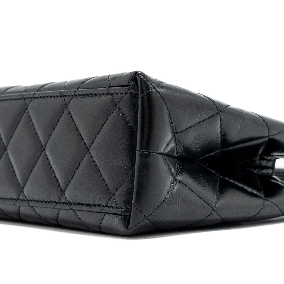 CHANEL 24P MINI SHOPPING TOTE/ KELLY BAG CALFSKIN BLACK GHW (MICROCHIP)