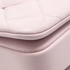 Chanel top handle trendy cc flap bag lambskin light pink LGHW
