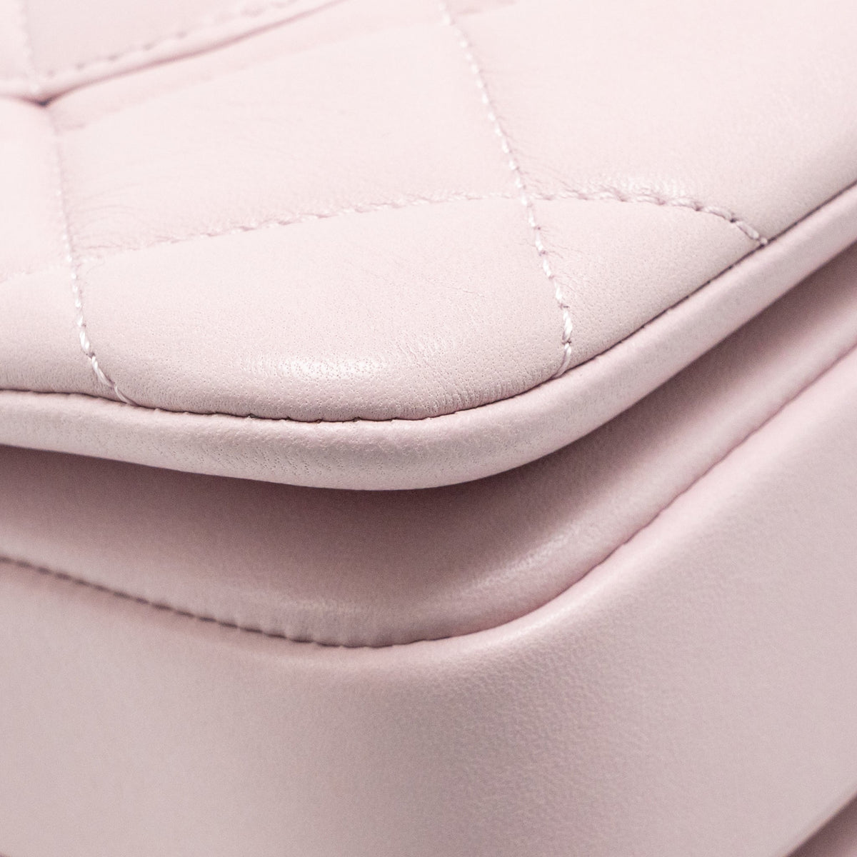 Chanel top handle trendy cc flap bag lambskin light pink LGHW