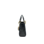 DIOR MINI LADY DIOR LIMITED EDITION BLACK LGHW