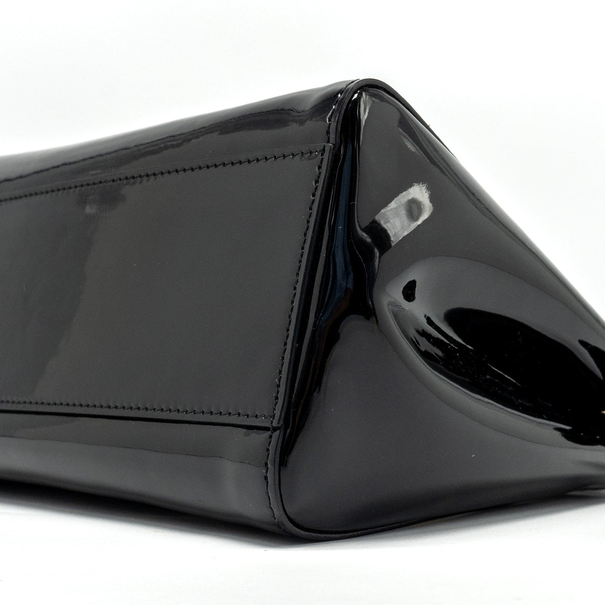 FENDI MINI PEEKABOO PATENT BLACK GHW