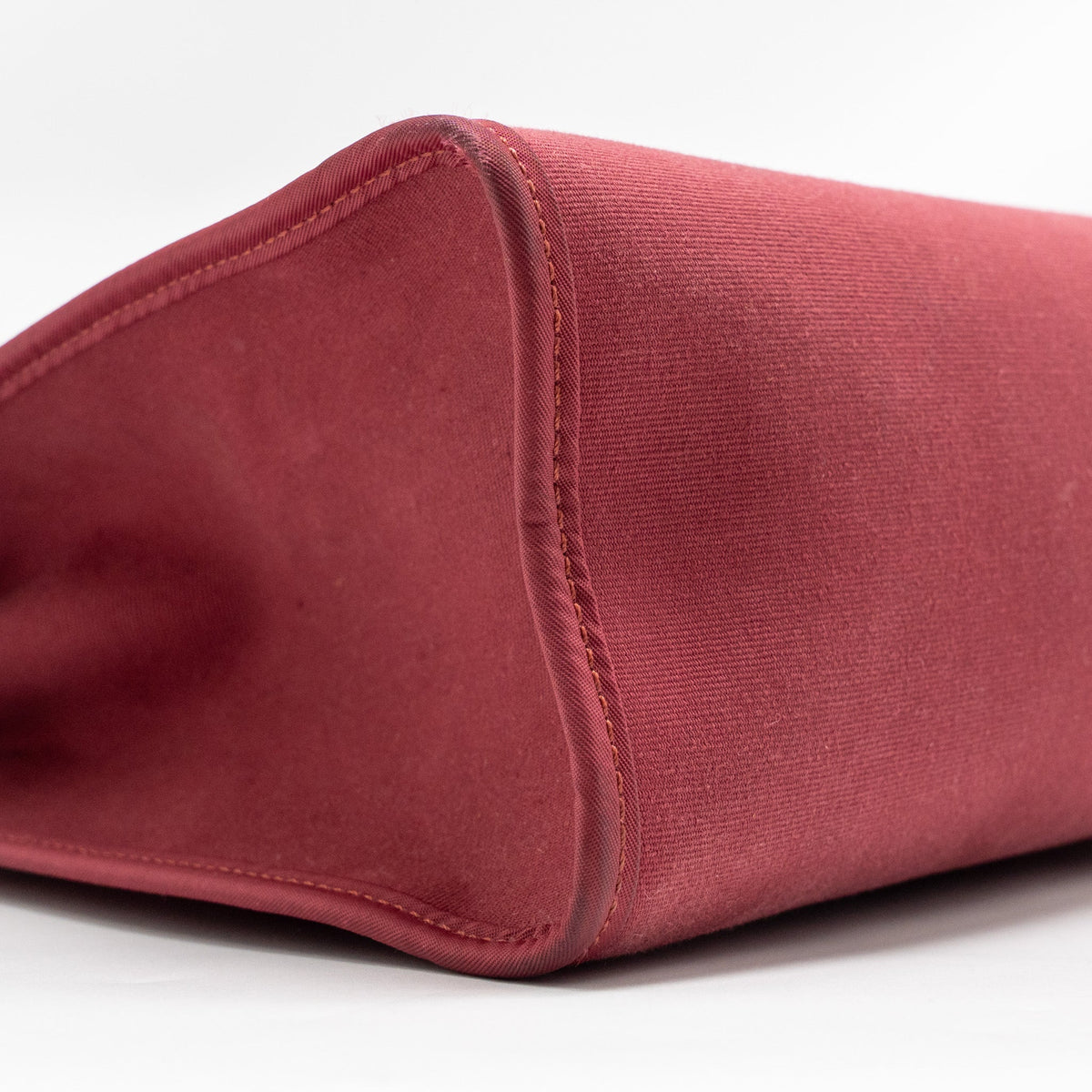 Hermes Herbag 31 Zip Bag Canvas/Hunter Leather Red SHW