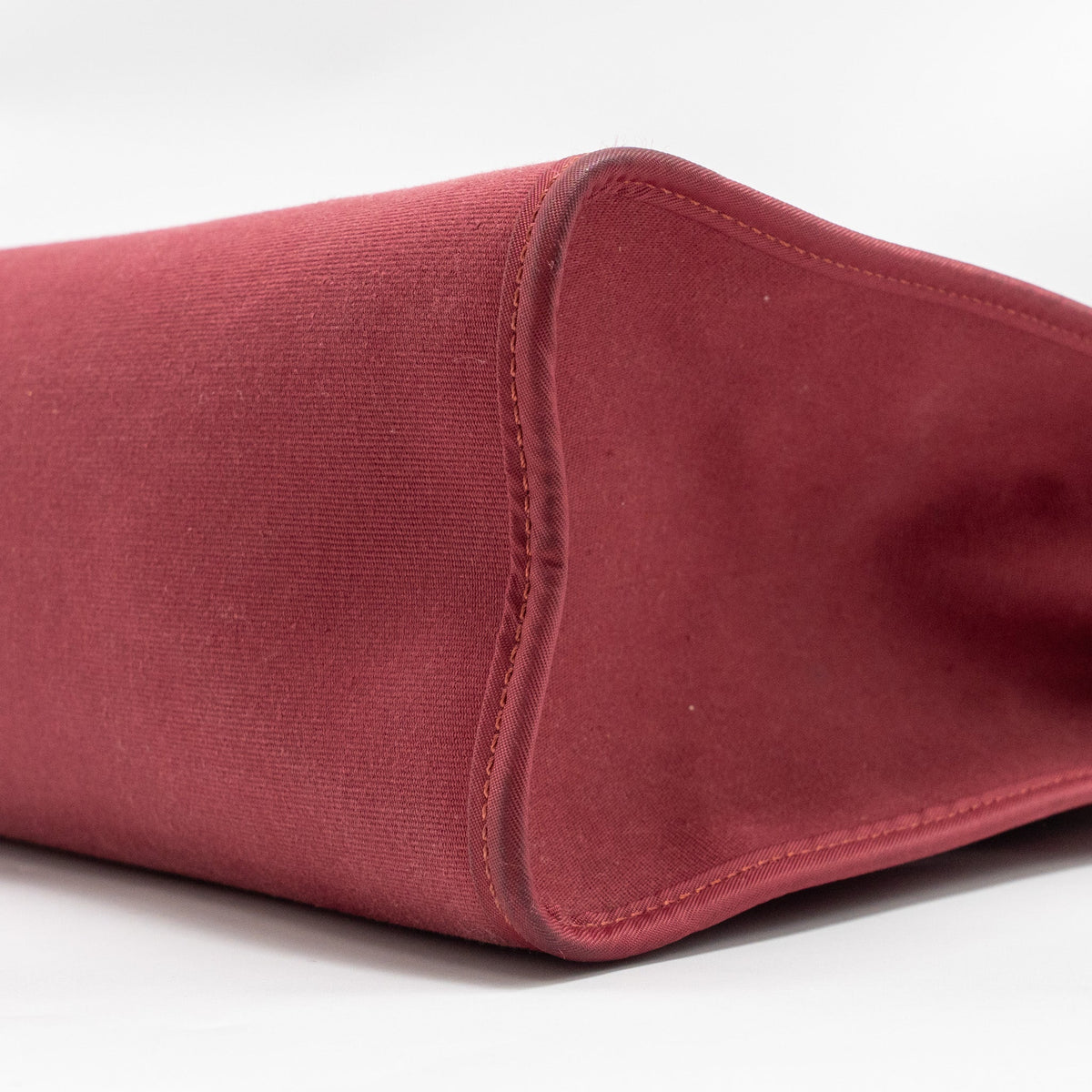 Hermes Herbag 31 Zip Bag Canvas/Hunter Leather Red SHW