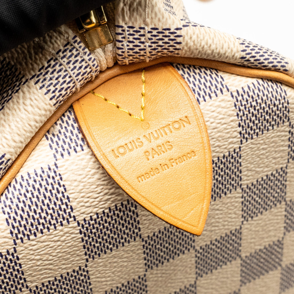 Louis Vuitton speedy 30 damier azur GHW