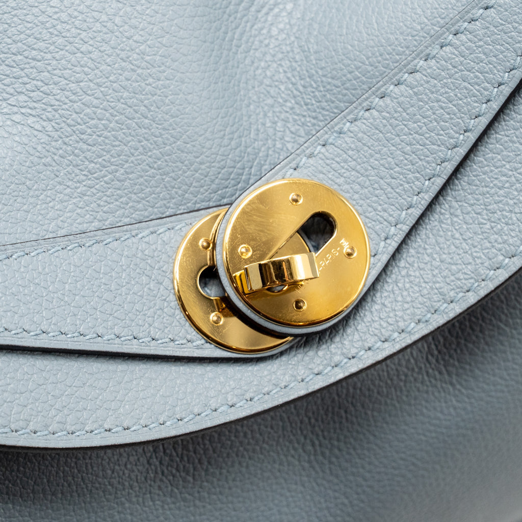 Hermes Lindy 26 Evercolor Bleu Lin GHW