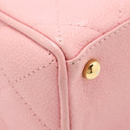 CHANEL VINTAGE BOWLING BAG CAVIAR LIGHT PINK LGHW