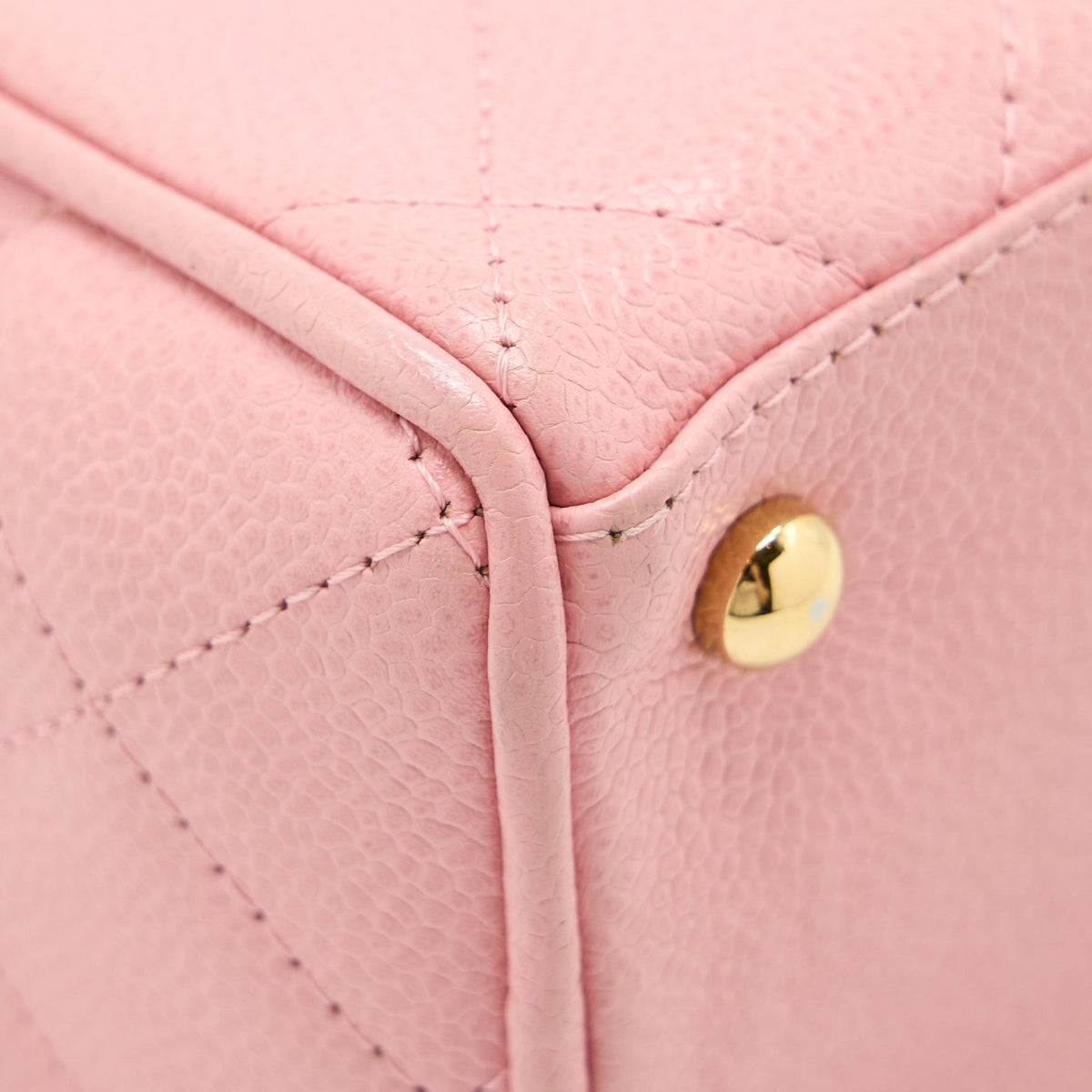 CHANEL VINTAGE BOWLING BAG CAVIAR LIGHT PINK LGHW