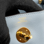 Hermes Lindy 26 Evercolor Bleu Lin GHW