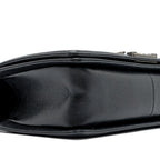 CHANEL MEDIUM BOY BAG CAVIAR BLACK RUTHENIUM HARDWARE
