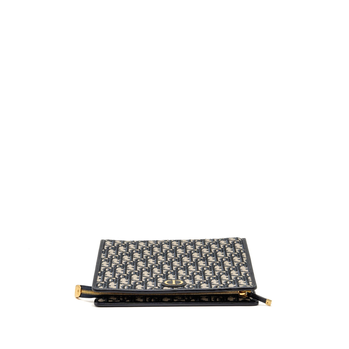 Dior 30 montaigne dea pouch blue oblique jacquard canvas GHW