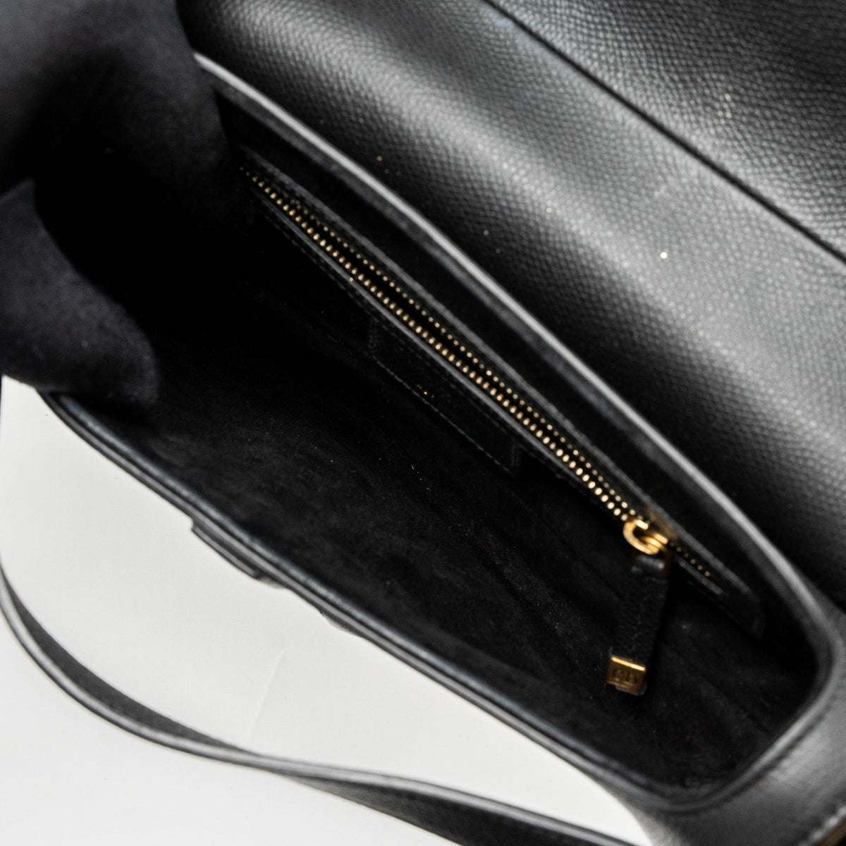DIOR MEDIUM SADDLE BAG GRAINED CALFSKIN BLACK GWH