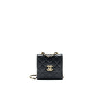 CHANEL MINI TRENDY CC CHAIN WALLET BLACK LGHW