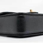 CHANEL 24K TOP HANDLE MESSENGER BAG WITH REMOVABLE CHAIN CAVIAR BLACK GHW(MICROCHIP)