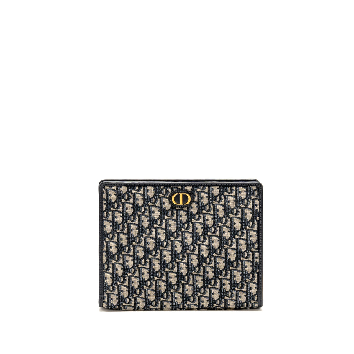 Dior 30 montaigne dea pouch blue oblique jacquard canvas GHW