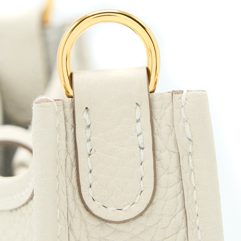 Hermes Mini Evelyn Clemence Craie GHW