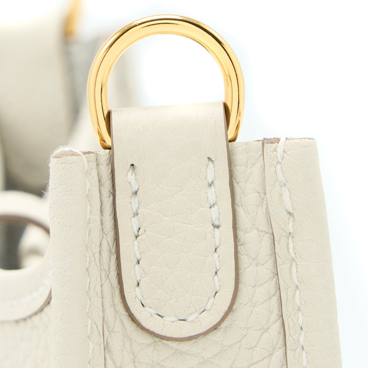 Hermes Mini Evelyn Clemence Craie GHW