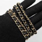 CHANEL TOP HANDLE MINI RECTANGULAR FLAP BAG LAMBSKIN BLACK LGHW(MICROCHIP)