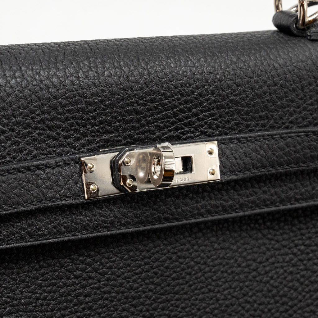 HERMES KELLY 25 TOGO BLACK SHW