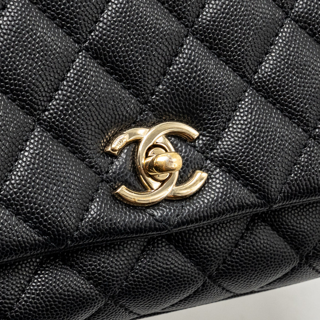 Chanel Mini Coco Handle Caviar Black GHW