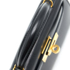 HERMES MINI KELLY II BOX BLACK GHW