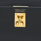 HERMES MINI KELLY II BOX BLACK GHW