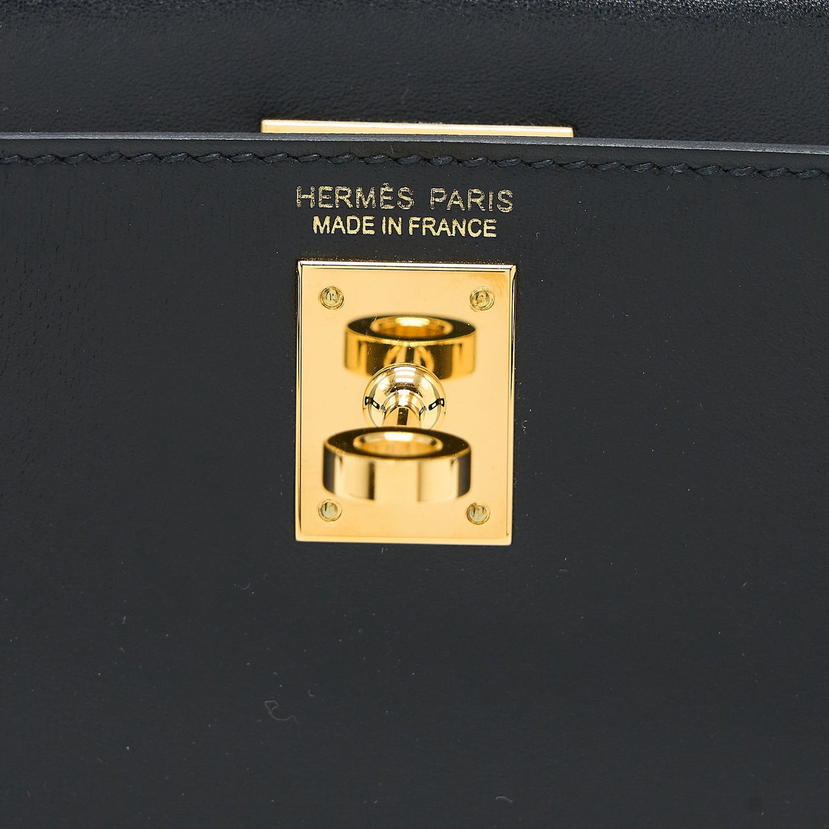 HERMES MINI KELLY II BOX BLACK GHW