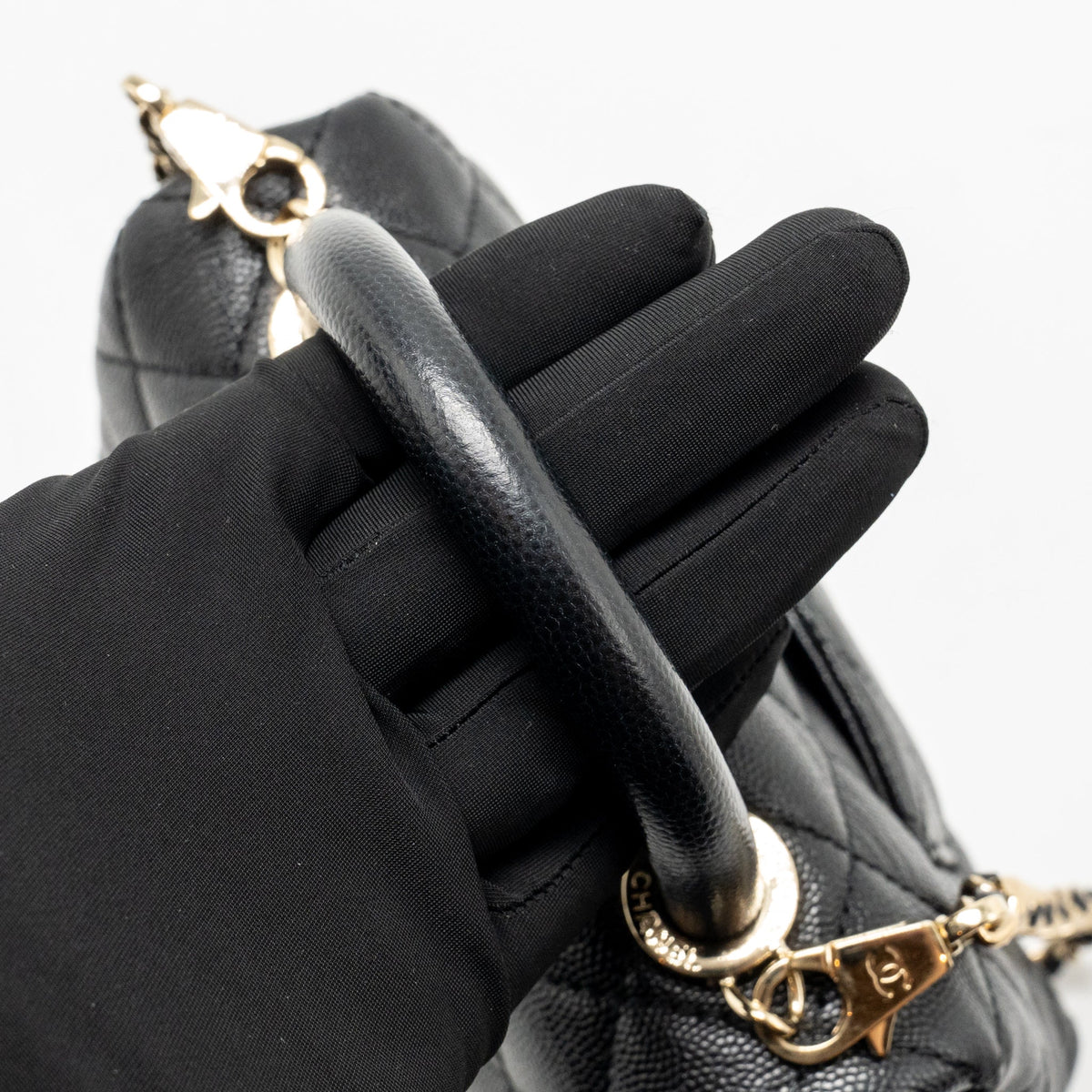 Chanel Mini Coco Handle Caviar Black GHW