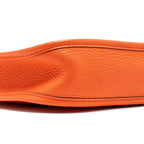 Hermes Mini Evelyne Clemence Orange SHW