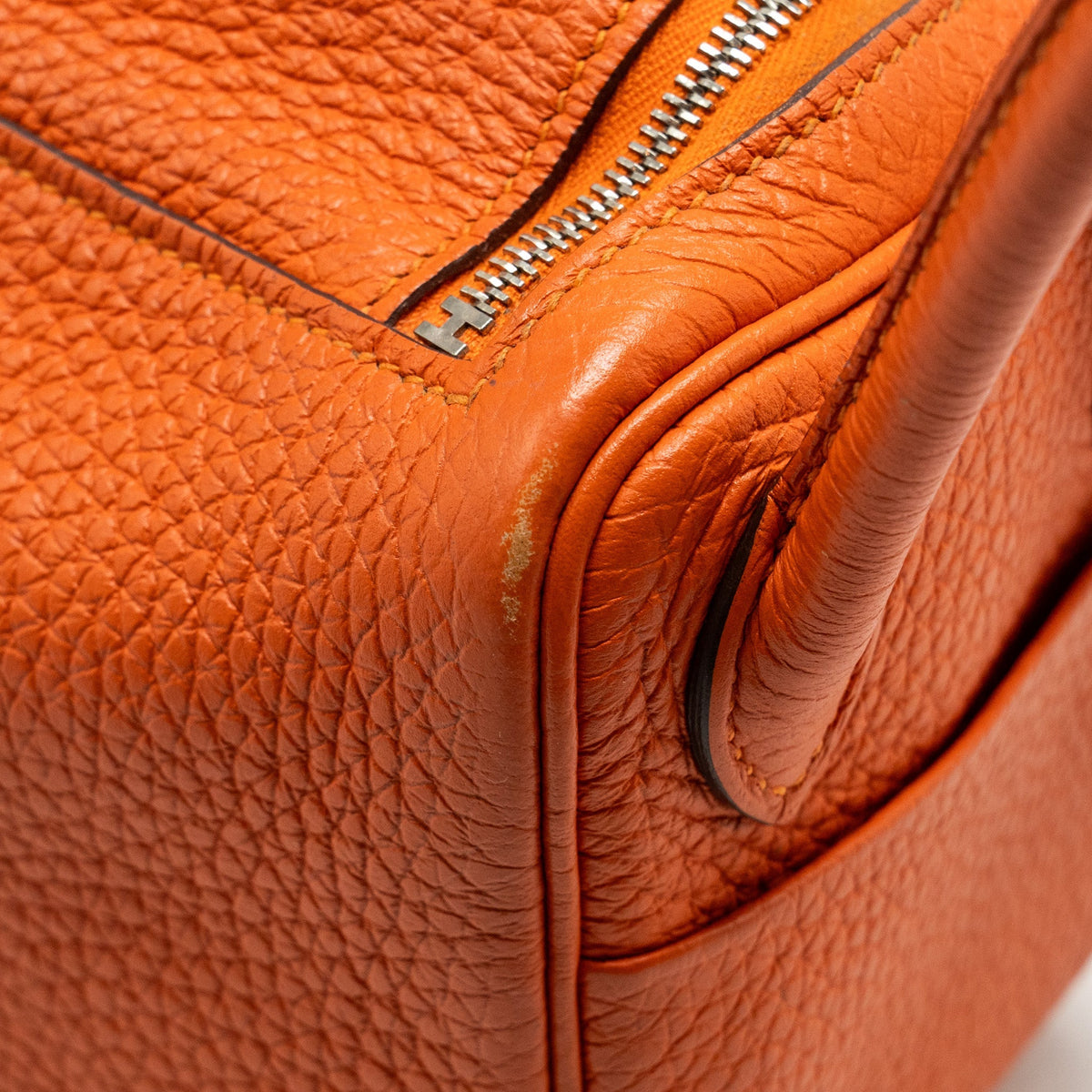 Hermes mini Lindy Clemence Feu SHW