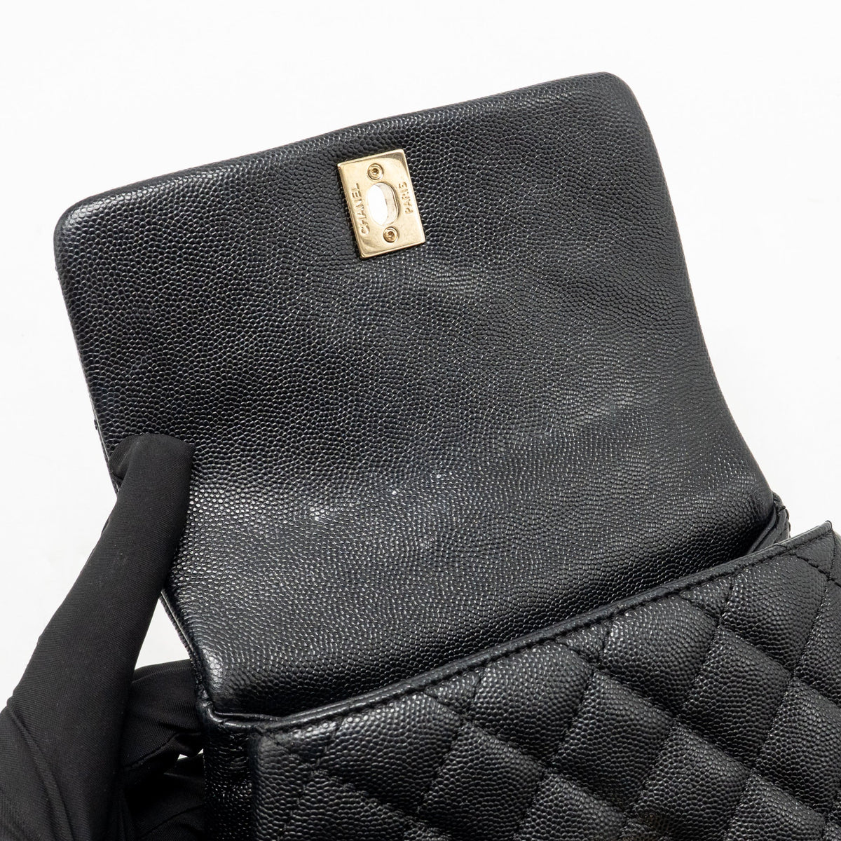 Chanel Mini Coco Handle Caviar Black GHW