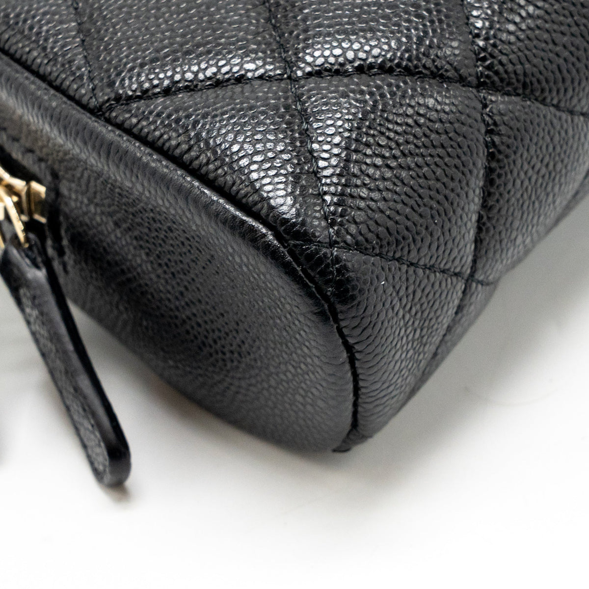 Chanel Clutch with Chain Caviar Black LGHW (Microchip)
