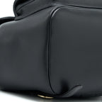 CHANEL 23C LARGE DUMA BACKPACK CALFSKIN BLACK LGHW (MICROCHIP)