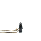 CHANEL PEARL CRUSH MINI BELT COINS PURSE/ CARD HOLDER BLACK GHW