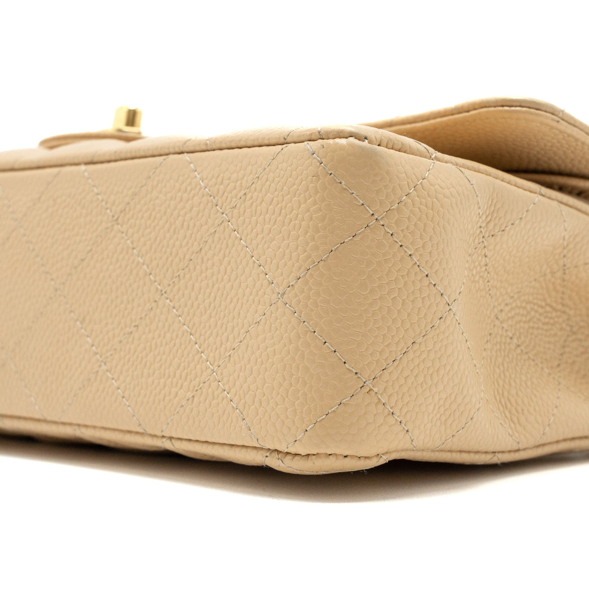 CHANEL MEDIUM CLASSIC DOUBLE FLAP BAG CAVIAR BEIGE GHW