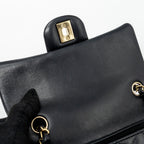 CHANEL CLASSIC MINI RECTANGULAR FLAP BAG LAMBSKIN BLACK LGHW (MICROCHIP)
