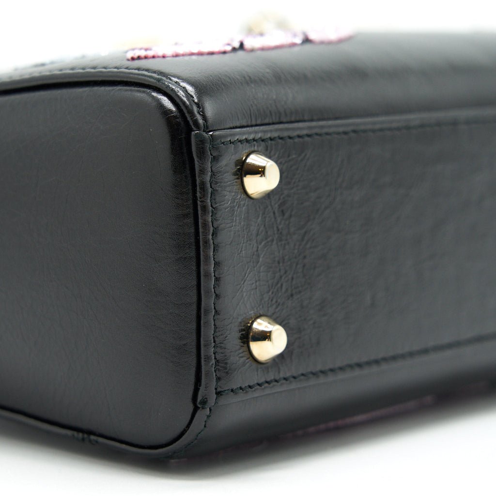 DIOR MINI LADY DIOR LIMITED EDITION BLACK LGHW