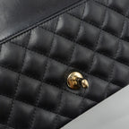 CHANEL CLASSIC MINI RECTANGULAR FLAP BAG LAMBSKIN BLACK LGHW (MICROCHIP)