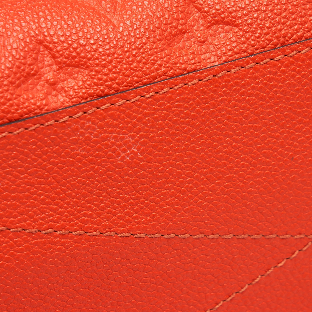 LOUIS VUITTON MONTAIGNE MM ORANGE MONOGRAM EMPREINTE YEAR 2015